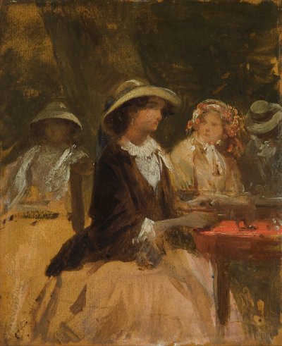 In the Garden Restaurant by Josef Matj Navrátil